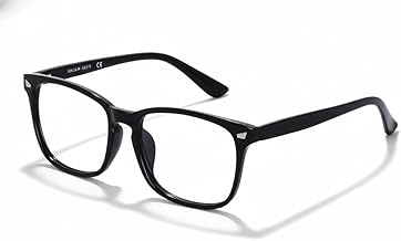 Blue Light Blocking Computer Glasses for Men & Women | Anti-Glare Blue Cut Lenses | Full Rim Frame | Zero Power UV Protection Eyewear (Black)