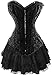 Produktbild Frauen Bridal Wäsche schnürt Stäbchen Vollbrust Corsagenkleid Korsett Mini-Rock