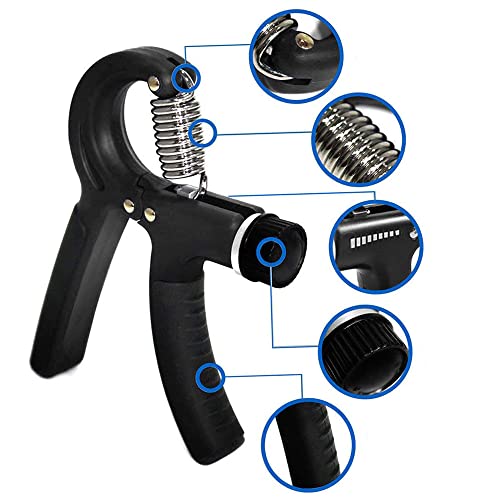 Hand Grip Exercitador Para Mãos Punho Emborrachado Preto + Chaveiro CBRN19038