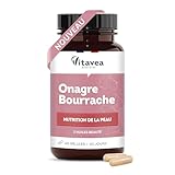 Vitavea Bien être Onagre Bourrache – Complément alimentaire peau – Huile d’onagre & bourrache – Nutrition, souplesse et éclat de la peau – 60 gélules – Cure 60 jours – Fabriqué en France