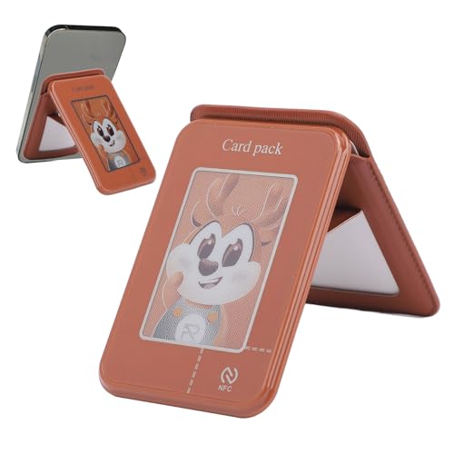 Support de portefeuille de téléphone magnétique NFC Jectse avec projection photo
