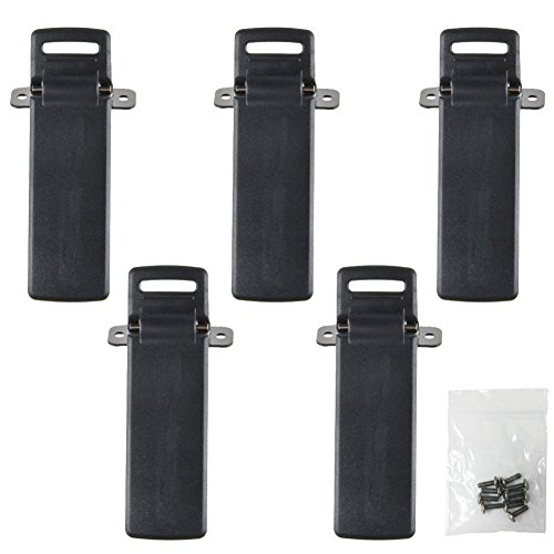 Kenmax Two Way Radio Handheld Belt Clip With Screws For Baofeng Uv-5R Uv-5Ra Uv-5Rb Uv-5Rc 5Rd 5Re (5 Packs) #TOP11