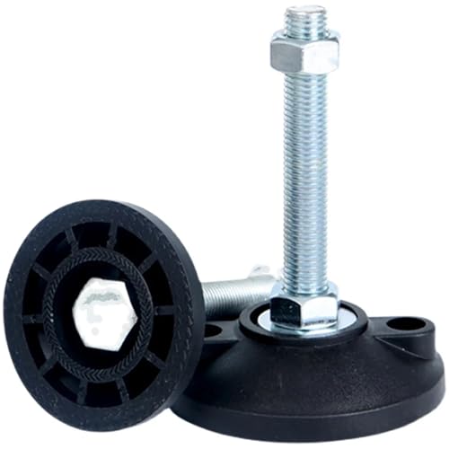 Patas de torno ajustables M8 a M12 con base de nailon articulada para sofás 4