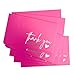 RXBC2011 Thank you for your order Card Thank you Cards Package Insert for online business Pack of 100 Hotpink