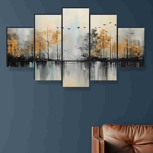 SAF Nature Paintings for Wall Decoration - Set Of Five, 3d Scenery Vastu Painting for Living Room Large Size with Frames for Home Decoration, Hotel, Office 76.2 cm x 45 cm SANFPNLS35475 (B0CWY2MTJW) Amazon Price History, Amazon Price Tracker