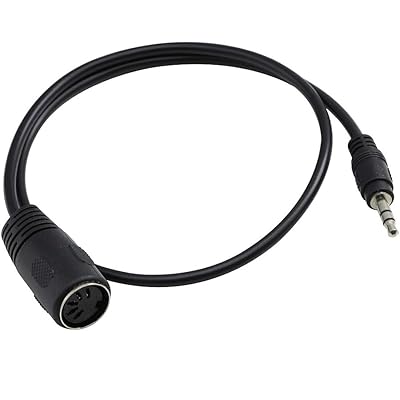 QUIK LOK - SX/164 TRS-MIDI 0,20 "Type B Cable Adaptador Mini Jack TRS 3.5 a MIDI DIN 5 Poli Hembra, Longitud 20 cm, Color Negro | Ya disponible en tu tienda friki favorita! En mundofriki.es!