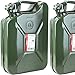 Produktbild Benzinkanister 10L METALL Kraftstoffkanister Reserve 10 Liter Kanister UN-Zulassung 2 Stück GRÜN NEU