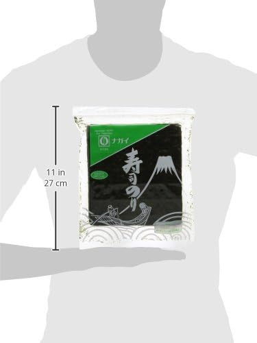 Nagai Yakizushi Green Grade Sushi Nori Seaweed (Pack of 50)