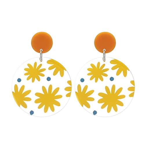 Boucles d'oreilles fleurs en résine légères pour sublimer sans douleur vos lobes