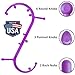 Body Back Buddy Elite (Upgraded 2021 Version) - Trigger Point Massage Tool, Neck and Back Massager Handheld, Manual Self Massager, Massage Cane, Muscle Knot Remover with Instructions (Purple)