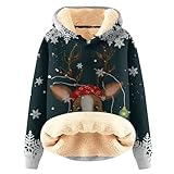 Sweats à capuche pour femme avec capuche artificielle, doux, épais, chaud, coupe-vent, convient pour le ski, le jogging, la randonnée, la course, les activités de plein air ou pour le port quotidien, les voyages, les vacances