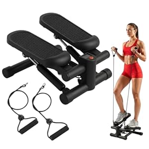 Compact Stepper Machine for Indoor Cardio & Leg Workout | Small Portable Step Exercise Equipment for at-Home Fitness | Quiet & Stable Fitness Stepper | Mini Stair Stepper for Home by ENERGI CORE