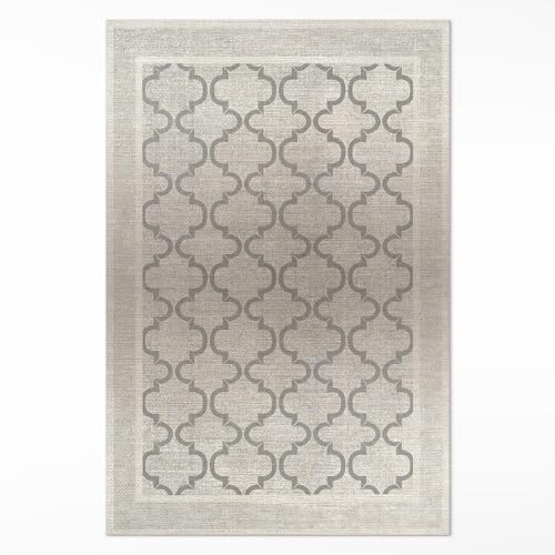 Tapis d'intérieur lavable en vinyle rectangle pour maison et salon - 2