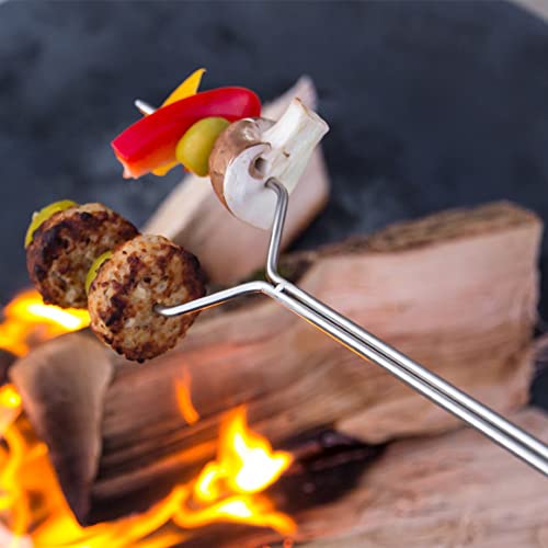 Pincho para hoguera Petromax Is1 extensible de 92 cm con mango aislante de madera 4