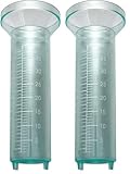 Home>it Pluviomètre en Verre 0-40 mm, White Us. (Lot de 2)...
