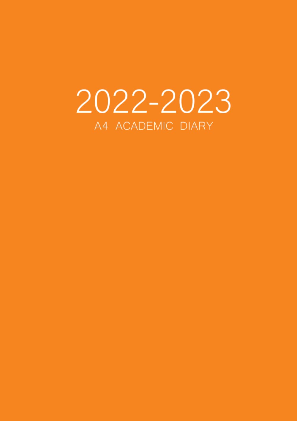 Buy A4 Academic Diary 20222023 Week To View Dated From July 2022 To