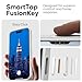 FLOLAB Surtect Tri-Fusion Magnetic for iPhone 17 Case Protective Slim Design Magsafe Compatible Military Grade - White Clear