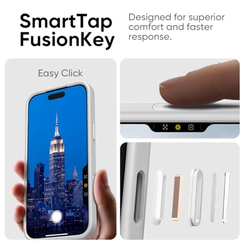 FLOLAB Surtect Tri-Fusion Magnetic for iPhone 17 Pro Case Protective Slim Design Magsafe Compatible Military Grade - White Clear Matte Translucent by FLOLAB - Image 4