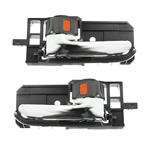 Chrome & Black Inside Interior Door Handle Pair Set for 03-08 Toyota Corolla Chrome & Black Inside Interior Door Handle Pair Set for 03-08 Toyota Corolla