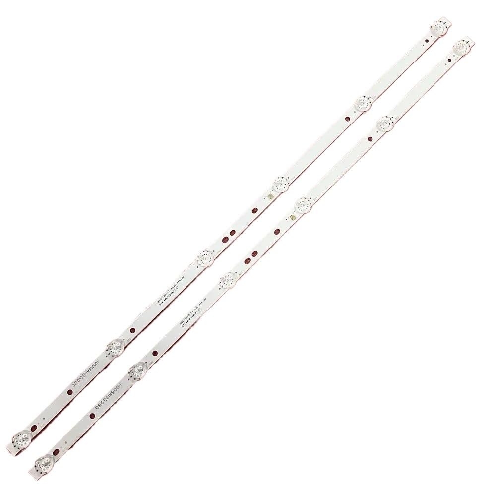 LOCLPCKGYA LED Backlight Strip Fit For MSG-T320-T-3030-31A-06 6LED(6V) 574mm(4pcs For 2 TV)