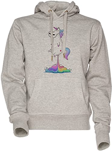 Sweat à capuche gris licorne unisexe | Confort quotidien