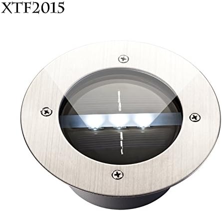 Generic Cool White : Xtf2015 Cool &amp; Warm White 6000-6500 K 3 Led Solar Powered Escalera Paisaje Luz Al Aire Libre del Jard&iacute;n Camino de Tierra iluminaci&oacute;n DLD-01