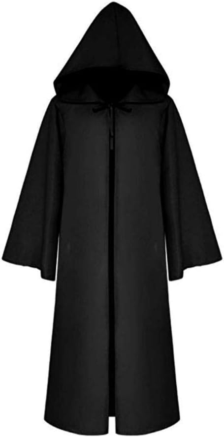Medieval Priest Monk Robe Hooded Cloak Wizard Sorcerer Cape
