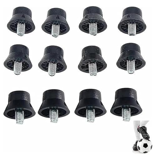 Image of AXNKDH Nylon Football Studs, Plastic Studs for Football Boots - Black