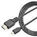 Luxebell High Speed HDMI HD Video Cable for Gopro Hero 5 4 Black Silver 3+ 3 and Sjcam Sj4000 Sj5000-5feet/1.5m (Pack-1)