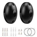 Cellule Photoélectrique, Paire de Cellule Photoélectrique Infrarouges Universelles 12/24V AC DC, IP55, pour Portail Automatique et Garage, Capteur de Sécurité Extérieur Portée (rond)