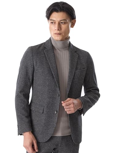 [エポカ ウォモ] セットアップ対応 ウールジャージージャケット M1E60613__ 48 チャコールグレー(08)