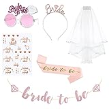 REGALO IDEAL: los accesorios de despedida de soltera de moda hacen que nuestra novia sea hermosa y más llamativa, el regalo perfecto y una sorpresa para la mejor amiga, hermanas u otros amigos y familiares para ser novia y crear recuerdos maravillosos