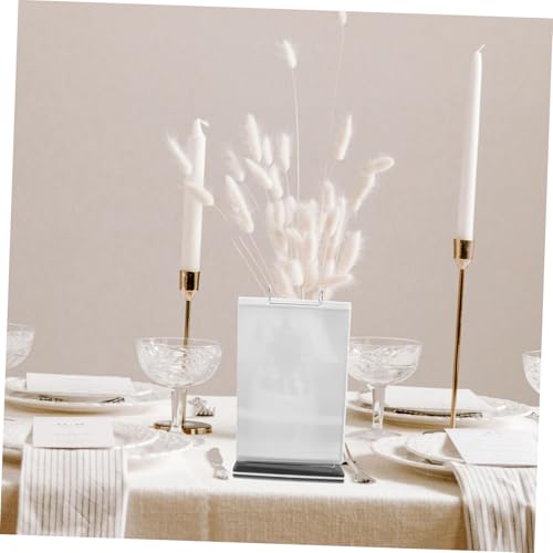 Support menu flip vertical avec protection double face transparente