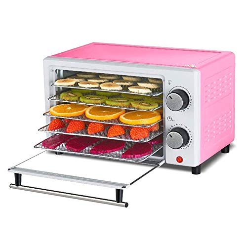 YWAWJ Lebensmittel Dehydrator Dörrautomat Easy Setup, Typ Digital Timer und Temperaturregelung for Obst Gemüse Fleisch…