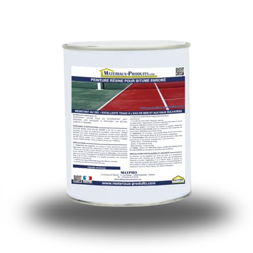 MATPRO Peinture résine pour bitume enrobé 1 Kg Blanc