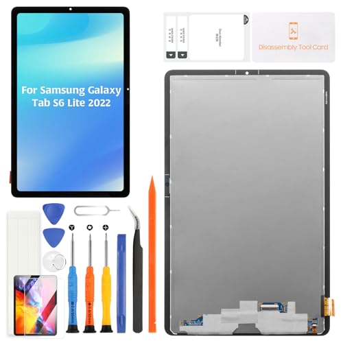 A-MIND Original OEM Screen Replacement for Samsung Galaxy Tab S6 Lite 2022 10.4 Inch Black Quality LCD Display Touch Screen Assembly Compatible with SM-P613 SM-P619 with Tools