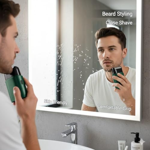 Image of Drumstone (𝟏0 𝐘𝐞𝐚𝐫𝐬 𝐰𝐚𝐫𝐫𝐚𝐧𝐭𝐲) Men's Professional Electric Ultra-Thin Shaver - Rechargeable Beard Trimmer & Face Razor with Reciprocating Blade, USB Charging for Home & Travel Grooming