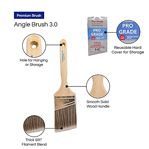 Pro Grade - Paint Brushes - 10 Pack Variety Angle Paint Brushes #TOP2