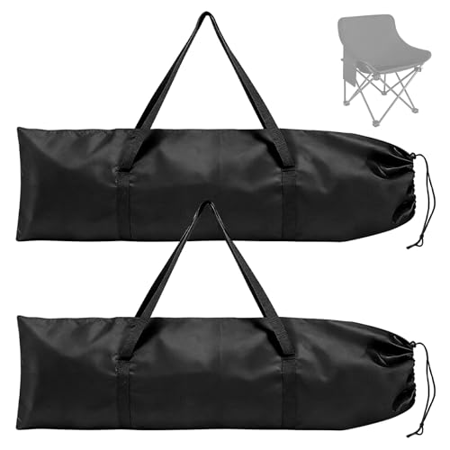 2 Pcs Camping Chair Replacement Bag, Camping Folding Chair Bag for Coleman, Camping Storage Bag with Shoulder Strap & Drawstring for Lawn Chairs, Camping Chairs, Folding Chair