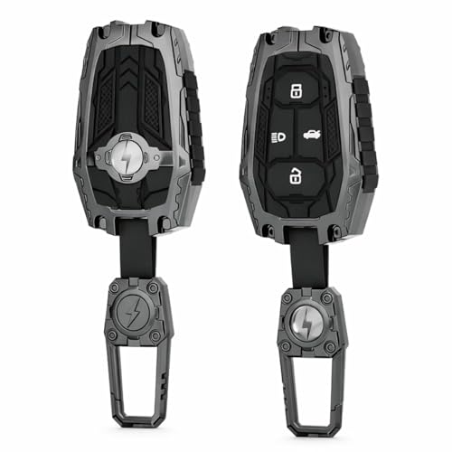 Image of Metal Keycover for Punch, Harrier, Altroz, Nexon, New Safari, Bolt, Tiago, Tigor 4 Button Smart Key