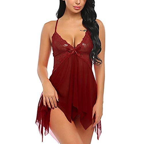 Nuisette sexy en dentelle transparente pour une soirée érotique