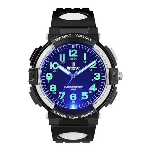 Montre analogique enfants de 4 à 16 ans avec bracelet étanche et souple