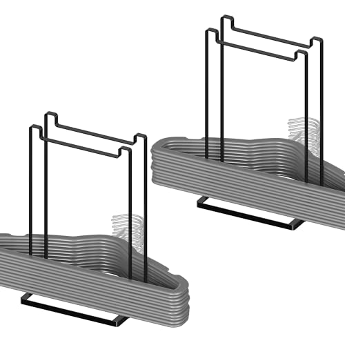 Thipoten Adjustable Metal Hanger Stacker, for Adults and Children, Holds up to 55...