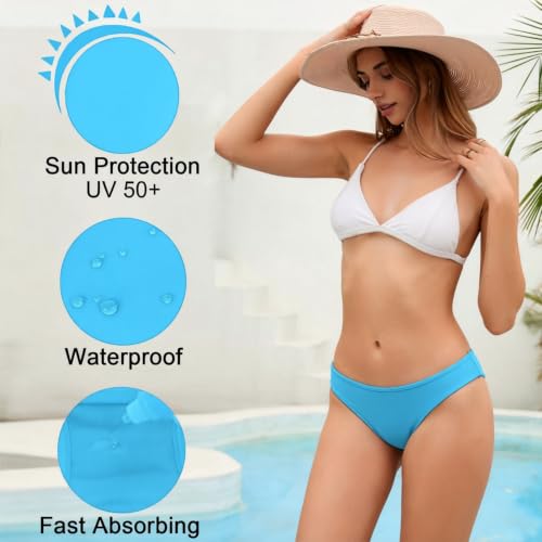 Image of SherryDC Women's Period Swimwear Bikini Bottoms-Menstrual Leakproof Swimsuit Bottoms Briefs for Teen Girl