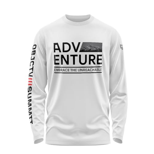 Image of Aero Armour Adventure Printed Cotton T-Shirt | Full Sleeve | Regular Fit | Zero Shrinkage | Round Neck