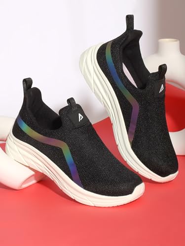 Image of Impakto Chic Black Casual Shoes for Women