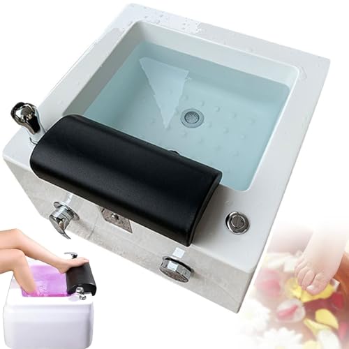 Wasd3Pods Pediluvio Acrílico De Masaje, Pediluvio SPA, Pediluvio, Pediluvio Profundo con Masaje, Luces LED De Colores, Drenaje Automático, para La Relajación Y El Cuidado De Los Pies,A