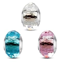 3-Lake blue White pink Beads