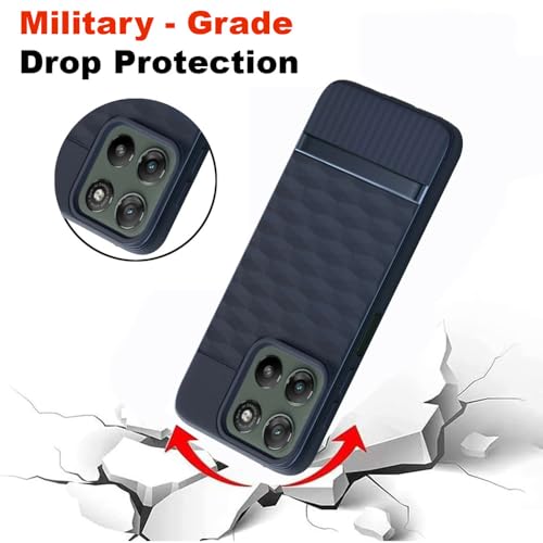 Image of Shockproof Case Compatible with Motorola Moto G67 Power 5G / G57 Power 5G | Full Camera Protection | TPU Flexible Back Cover for Motorola Moto G67 Power 5G / G57 Power 5G (Steel Blue)