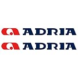 wohnwagen adria  SUPERSTICKI 2 x Adria 80cm x 7,6cm Aufkleber Sticker wohnmobil Camper Wohnwagen Caravan aus Hochleistungsfolie Aufkleber Autoaufkleb